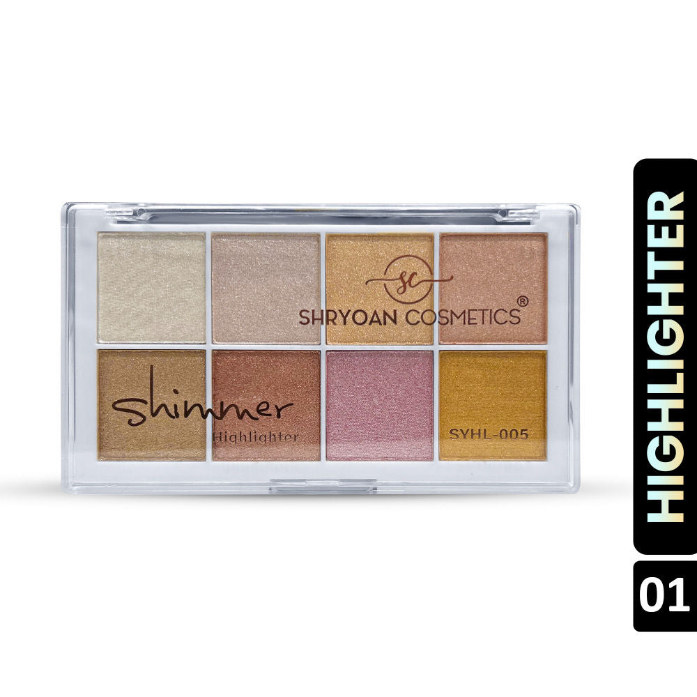 Shimmer Highlighter Powder - Multicolored - 1