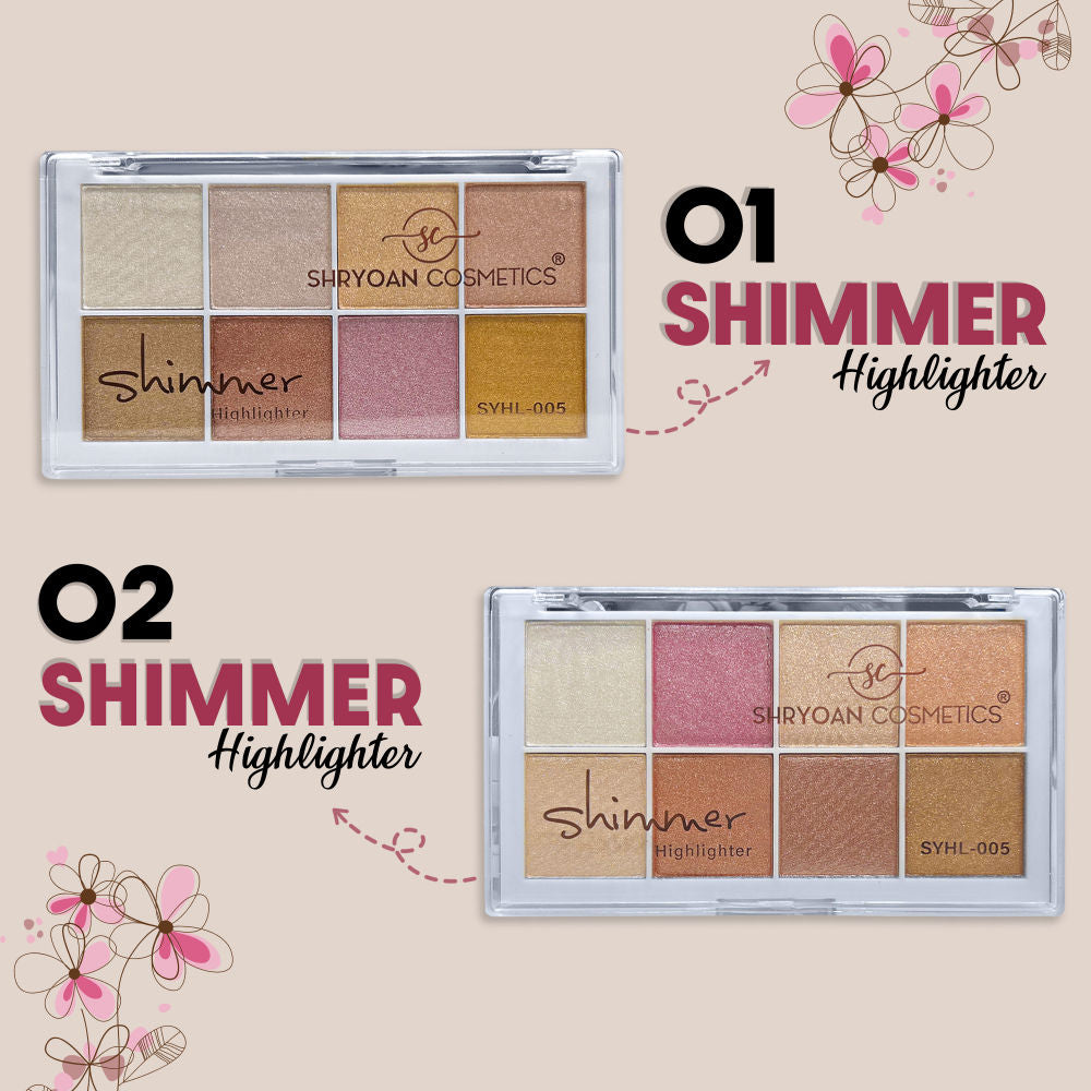 Shimmer Highlighter Powder - Multicolored