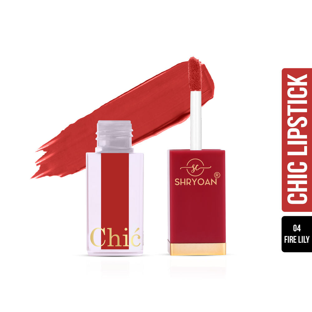 Chic Velvet Matte Liquid Lipstick - Fire Lily-04