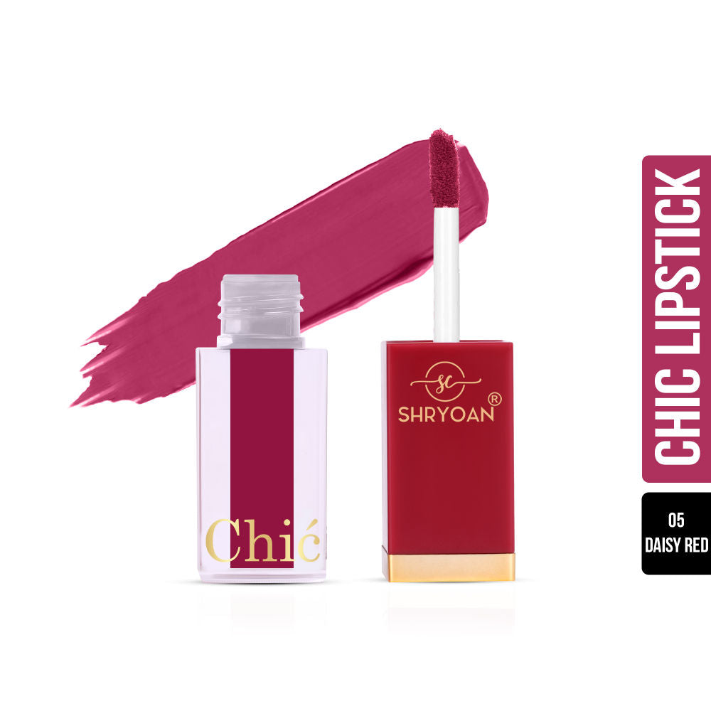 Chic Velvet Matte Liquid Lipstick - Dasiy Red-05