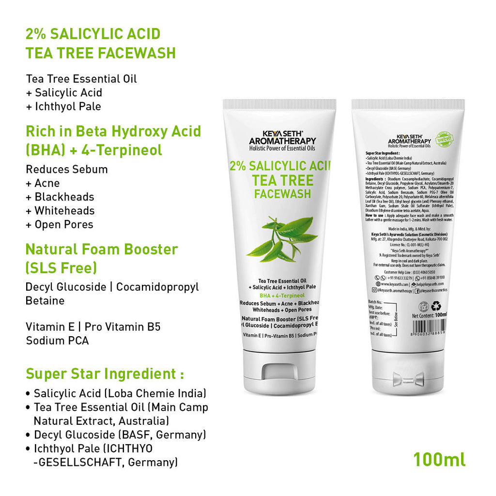 2% Salicylic Acid Tea Tree Face Wash