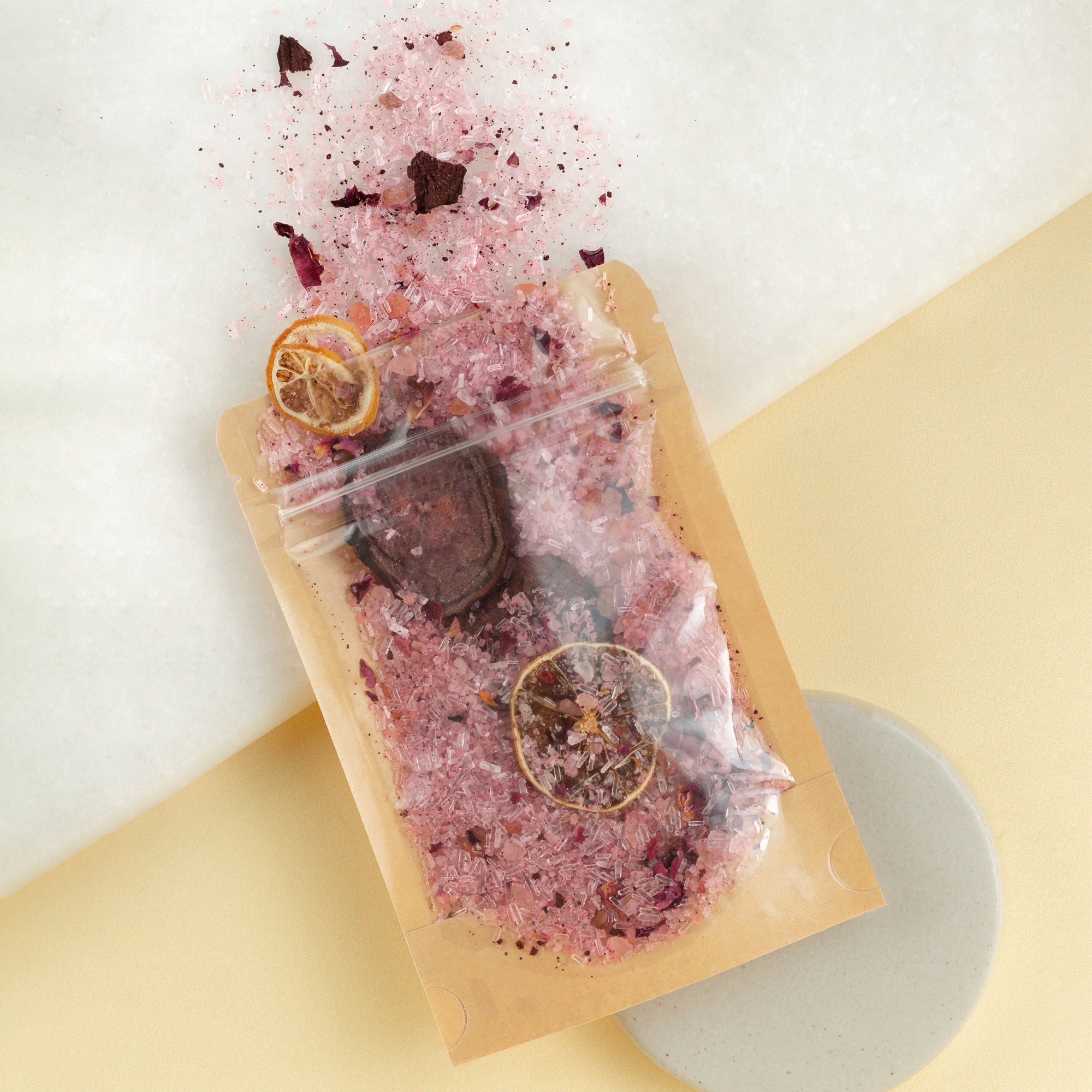Lavender Therapeutic Foot Salt with Rose, Beetroot & Lemon Spa, Pain Relief & Aromatherapy