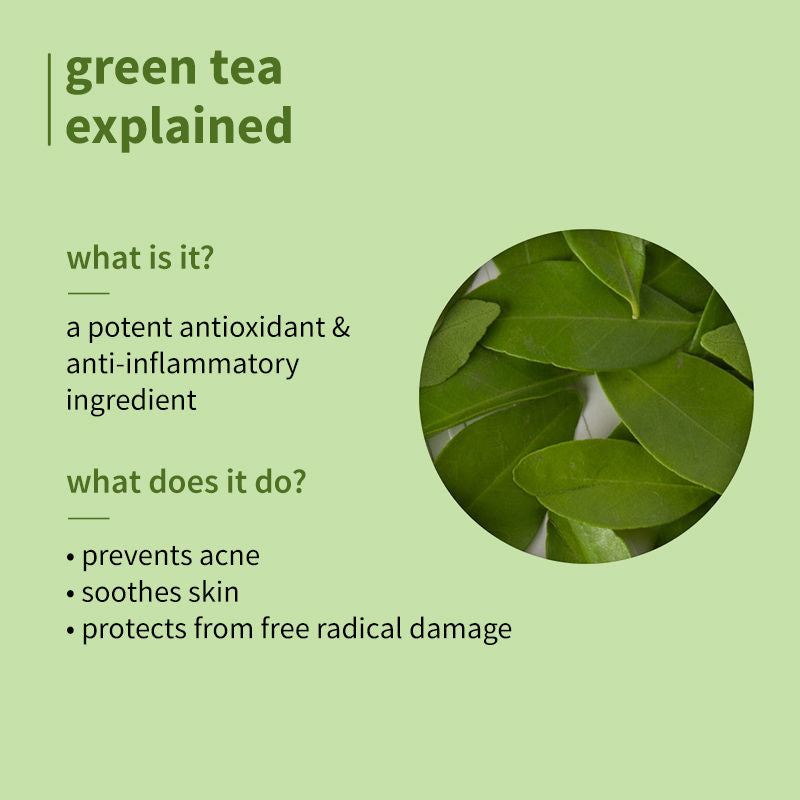 Green Tea Oil-Free Moisturizer With Niacinamide For Oily, Acne Prone Skin