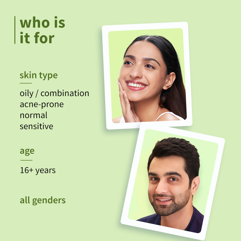 Green Tea Oil-Free Moisturizer With Niacinamide For Oily, Acne Prone Skin