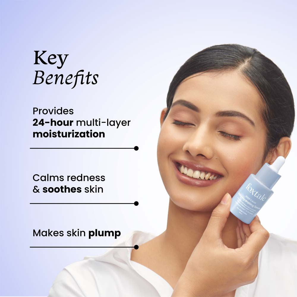Hydrating Serum With Hyaluronic Acid & 6 Hydration Boosters for 24 hours Moisturization