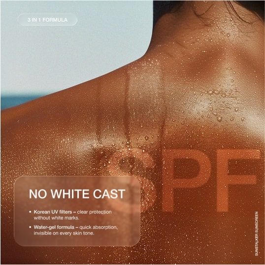 Personal Touch Sunstalker Aqua Gel Sunscreen SPF 50 PA+++ - No White Cast & Lightweight