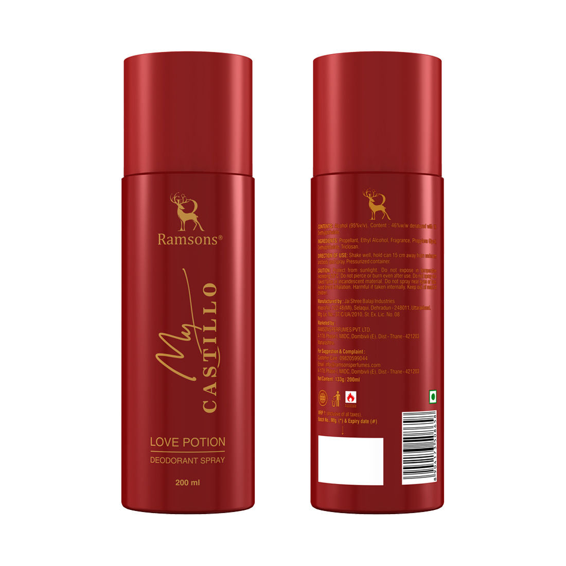 Mycastillo Love Potion Deodorant Spray