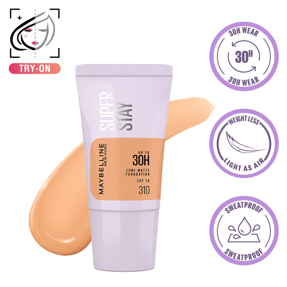 Super Stay Lumi-Matte Foundation-30Hr Wear-Lightweight-Normal-Dry Skin - 310