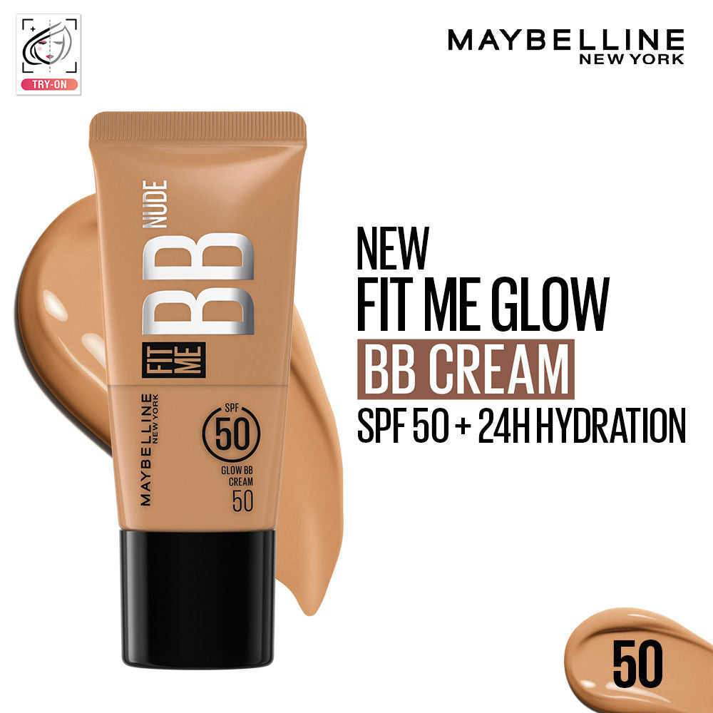 Fit Me Glow BB Skin Tint, SPF 50, Niacinamide, Normal to Dry Skin - 50