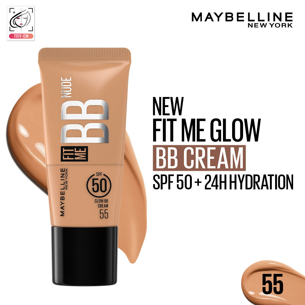 Fit Me Glow BB Skin Tint, SPF 50, Niacinamide, Normal to Dry Skin - 55