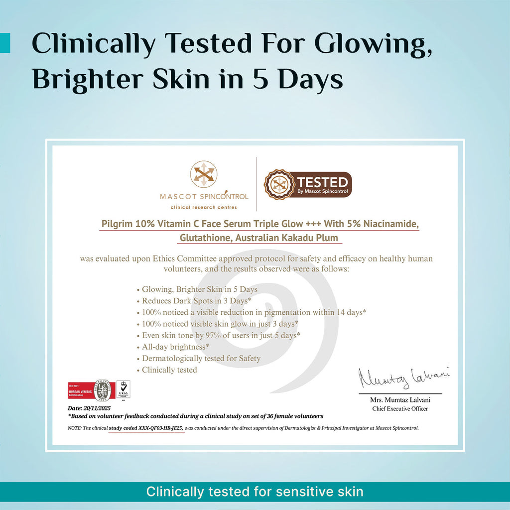 10%Vitamin C Serum Roll-On Triple Glow+++ 5%
