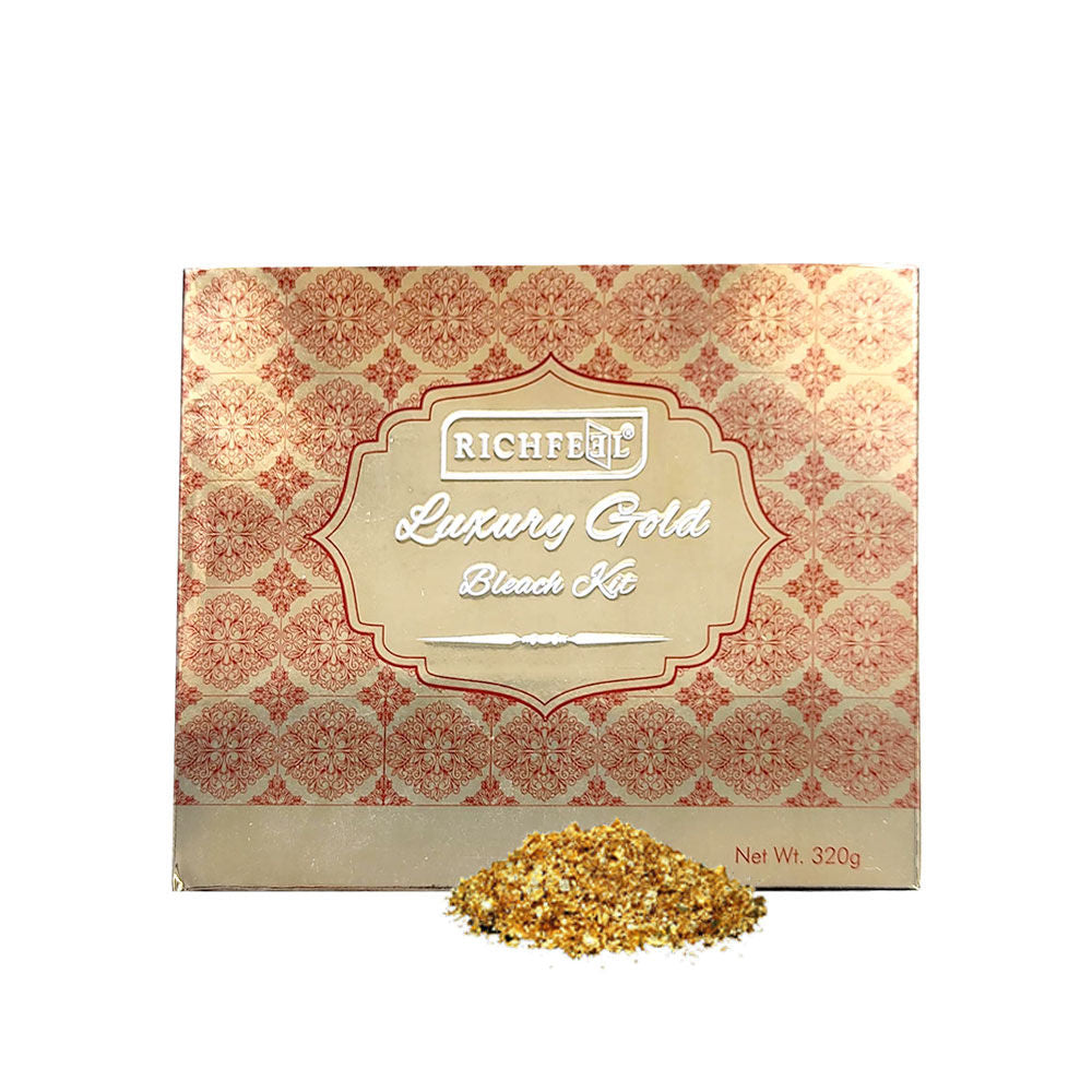 Luxury Gold Bleach for Radiant, Glowing Skin , Brightens Complexion & Enhances Glow