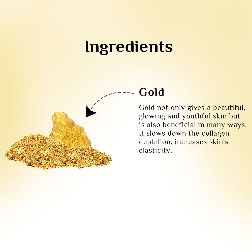 Luxury Gold Bleach for Radiant, Glowing Skin , Brightens Complexion & Enhances Glow