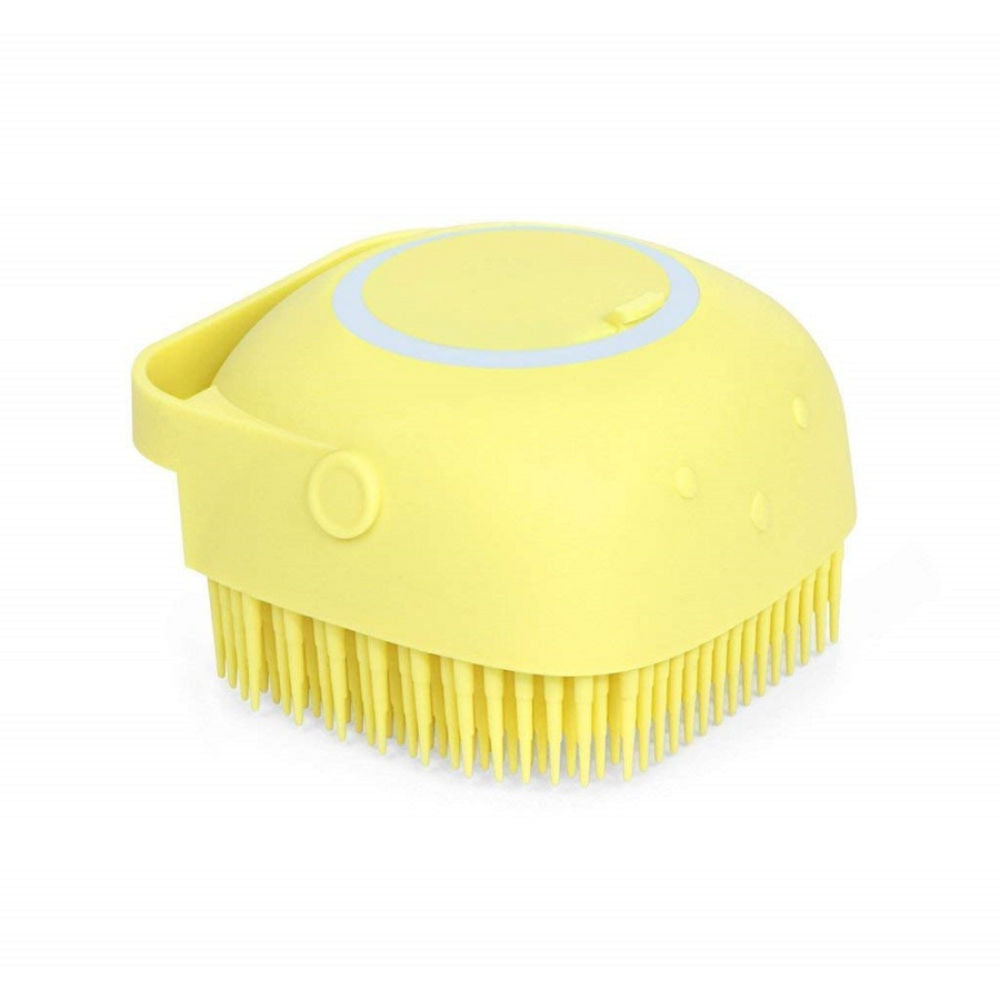 Silicone Shower Scrubber Exfoliating Bath Brush With Soap Dispenser Mix Color
