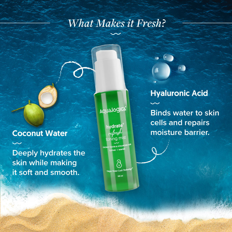 Hydrate+ Refresh Toning Mist with Coconut Water and Hyaluronic Acid