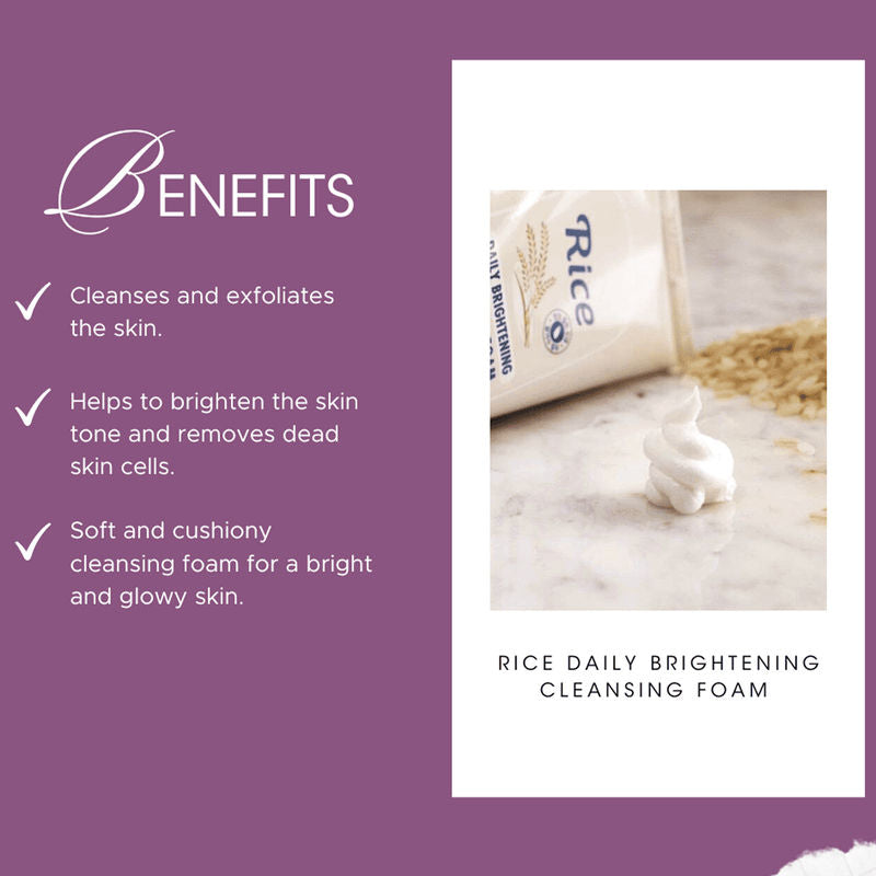 Rice Daily Brightening Cleansing Foam
