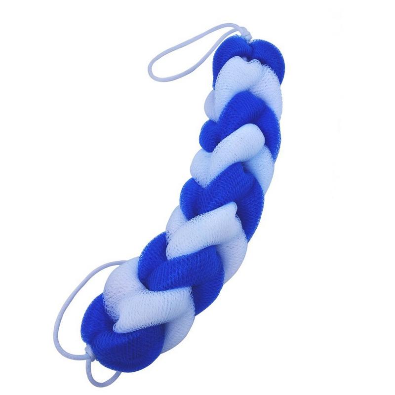 Shower Sponge 9 Knots Rope - Blue & White