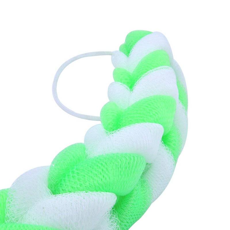 Shower Sponge 9 Knots Rope - Green & White