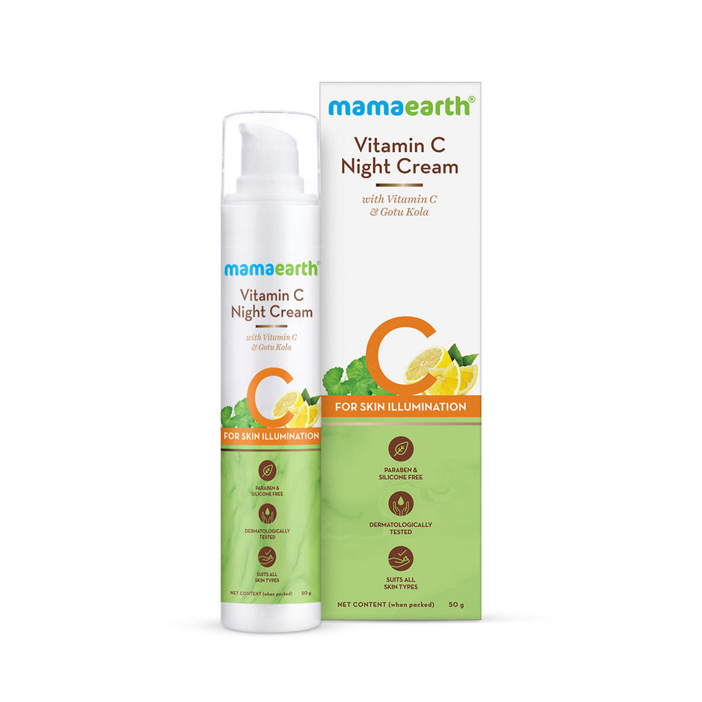 Vitamin C Night Cream For Women With Vitamin C & Gotu Kola For Skin Illumination