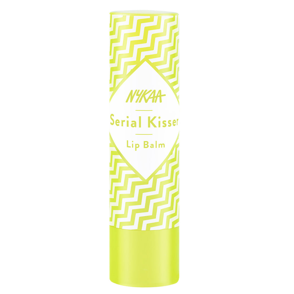 Nykaa Serial Kisser Moisturising Lip Balm With Shea Butter & Vitamin E - Green Apple